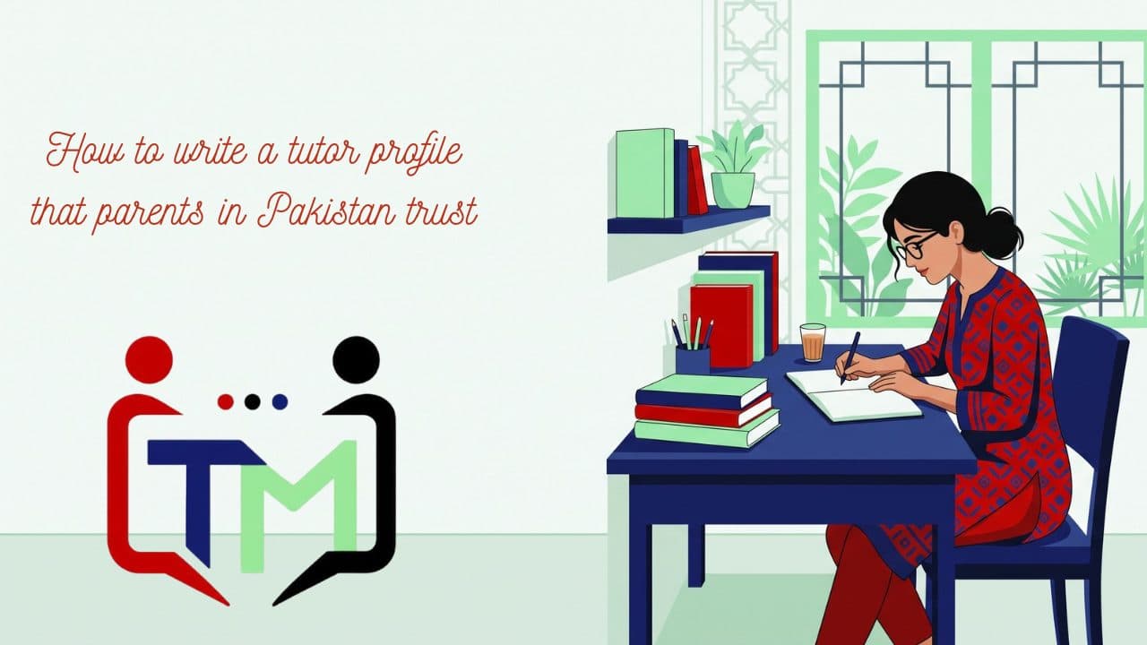 How to write a tutor profile that parents in Pakistan trust